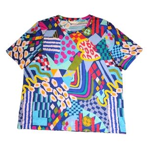 Gorman Multicolor Organic Cotton Summer 2024 Womens Size 14 Top